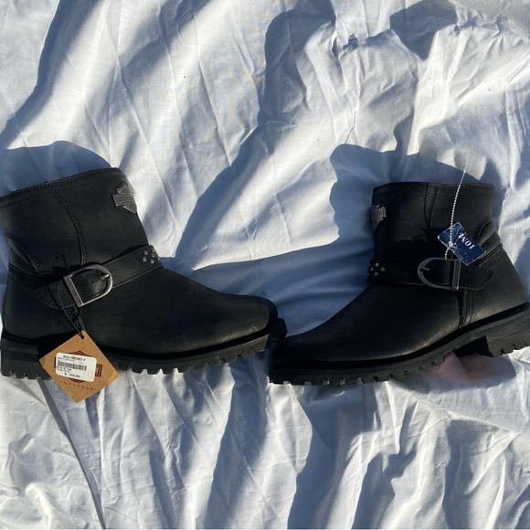 HARLEY-DAVIDSON® WOMEN'S BRANTLEY 5-INCH LEATHER MOTORCYCLE BOOTS - Picture 9 of 11